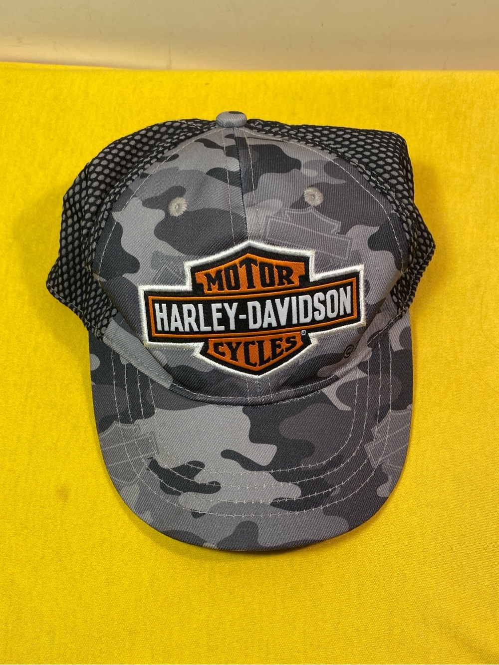 Harley-Davidson Kids Gray Camo Hat with Logo Size 2-4T.